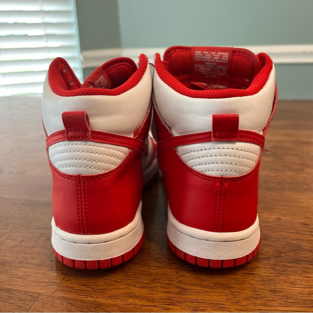 Kids Nike Dunk High Championship red white size 5.5 kids or 7 women’s - Picture 7 of 10